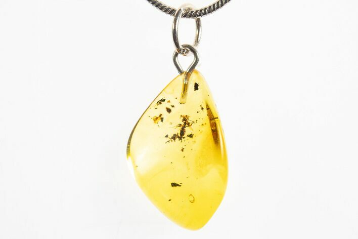 Polished Baltic Amber Pendant (Necklace) - Contains Ant! #328513